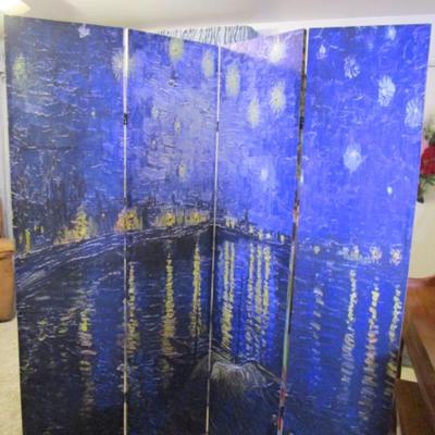 4-panel hinged fine art screen
