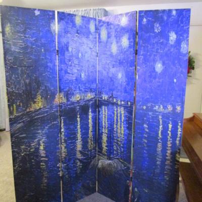 4-panel hinged fine art screen
