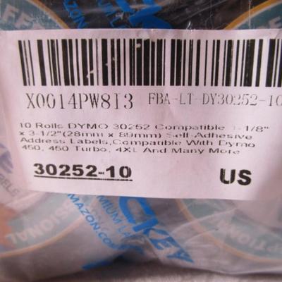 10 rolls white labels for Dymo label writer