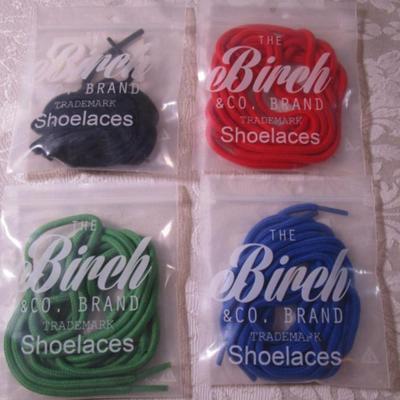 4 pr New Birch & Co. shoe laces