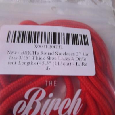 4 pr New Birch & Co. shoe laces