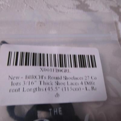 4 pr New Birch & Co. shoe laces
