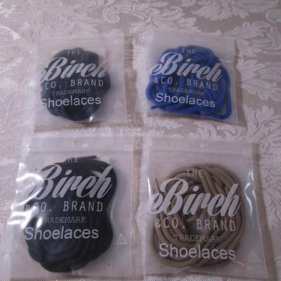 4 pr New Birch & Co. shoe laces
