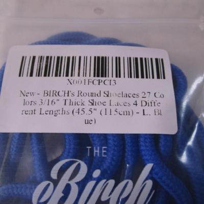 4 pr New Birch & Co. shoe laces