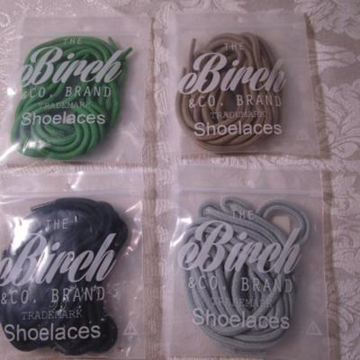 4 pr New Birch & Co. shoe laces