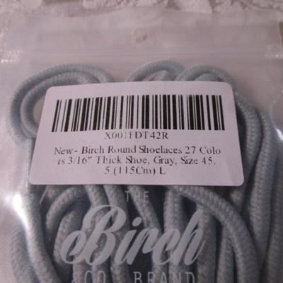 4 pr New Birch & Co. shoe laces