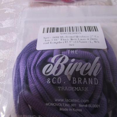 4 pr New Birch & Co. shoe laces