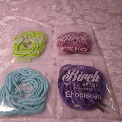 4 pr New Birch & Co. shoe laces