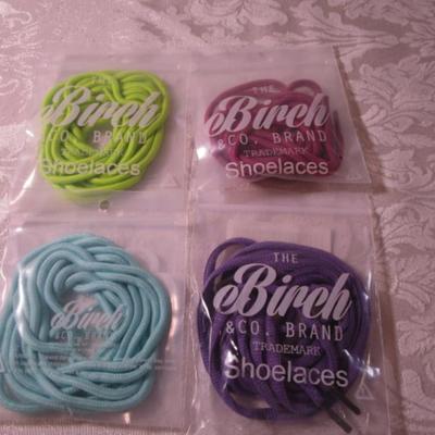 4 pr New Birch & Co. shoe laces