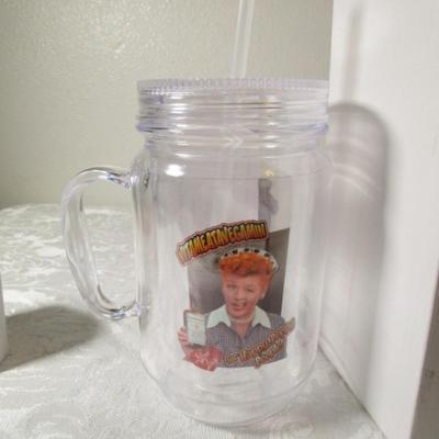 New I Love Lucy plastic mug
