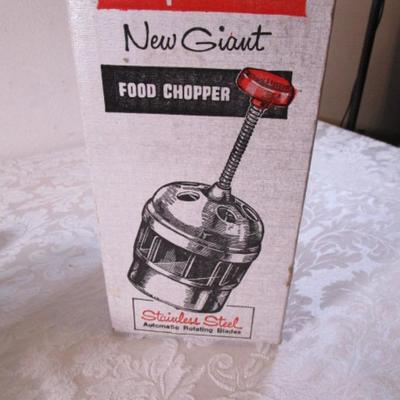 Vintage giant Chop-O-Matic food chopper