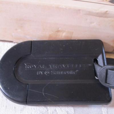 Travel iron, pillow, luggage tag
