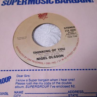 7 Vintage 45 rpm records