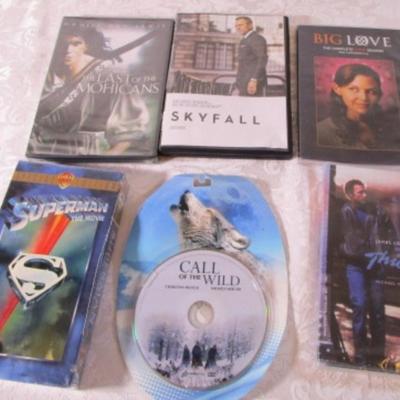 5 DVDs, 1 VHS