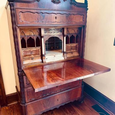 FLAME MAHOGANY SECRETARY