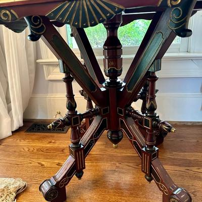 MARBLE TOP EASTLAKE TABLE