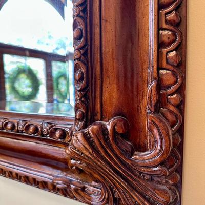 Sale Photo Thumbnail #51: ORNATE BEVELED MIRROR 54X41