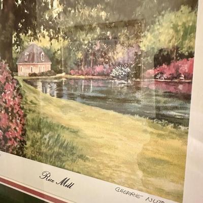 PAIR FRAMED CHERRIE NUTE PRINTS