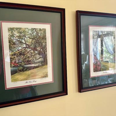PAIR FRAMED CHERRIE NUTE PRINTS