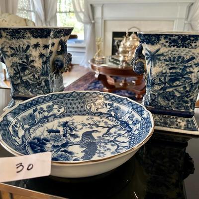 BLUE WHITE DÉCOR LOT