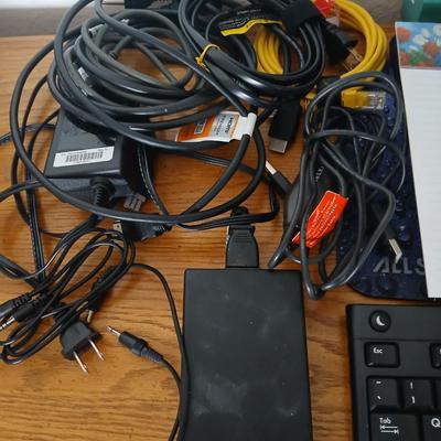 Amazon Kindle, Computer cords, and accessories, web camera, and a nice laptop case