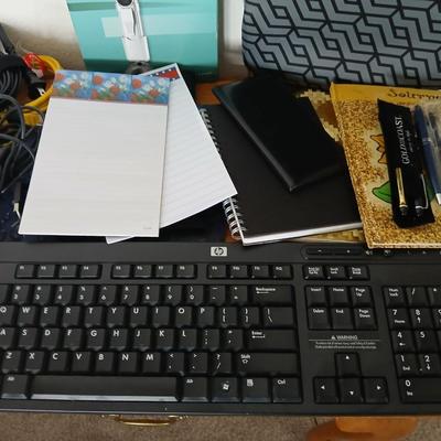 Amazon Kindle, Computer cords, and accessories, web camera, and a nice laptop case
