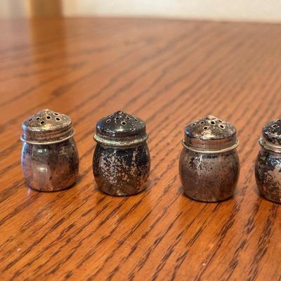 STERLING SILVER SALT & PEPPER SHAKERS NOT WEIGHTED