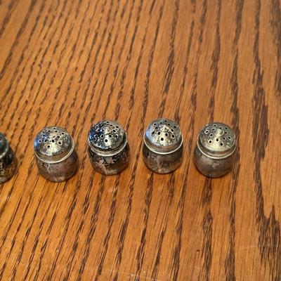 STERLING SILVER SALT & PEPPER SHAKERS NOT WEIGHTED