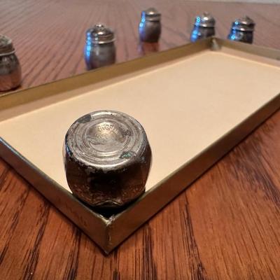 STERLING SILVER SALT & PEPPER SHAKERS NOT WEIGHTED