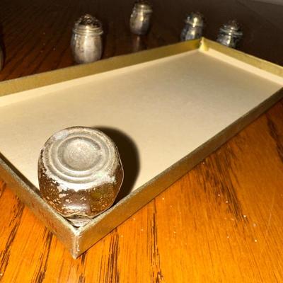 STERLING SILVER SALT & PEPPER SHAKERS NOT WEIGHTED