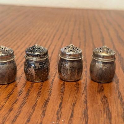 STERLING SILVER SALT & PEPPER SHAKERS NOT WEIGHTED