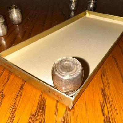 STERLING SILVER SALT & PEPPER SHAKERS NOT WEIGHTED