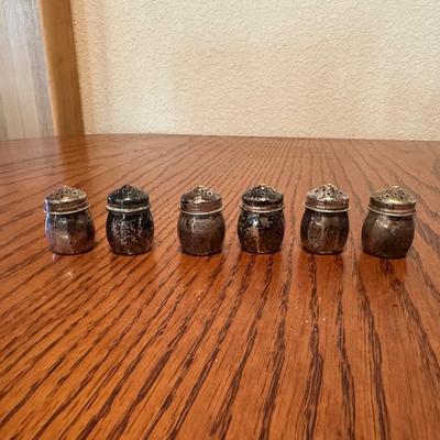 STERLING SILVER SALT & PEPPER SHAKERS NOT WEIGHTED