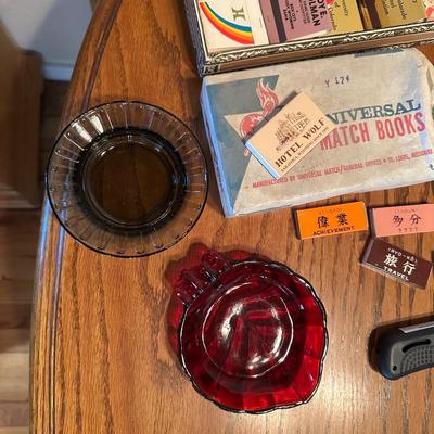 A COLLECTION OF MATCHBOOKS, ASHTRAYS & MORE