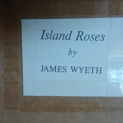 Framed wall art Print James Wyeth " Island of roses"