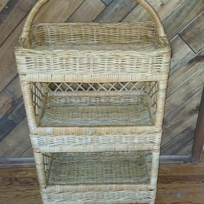 rattan / Wicker 3 Tier Storage Tower
