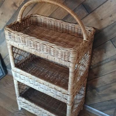 rattan / Wicker 3 Tier Storage Tower