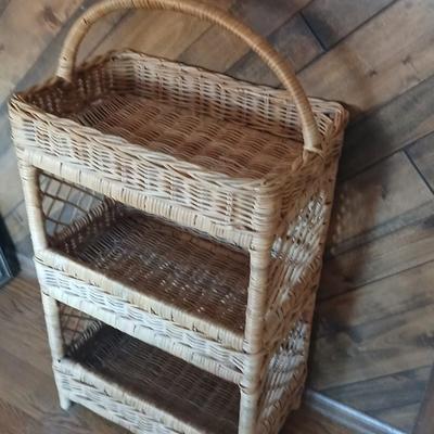 rattan / Wicker 3 Tier Storage Tower