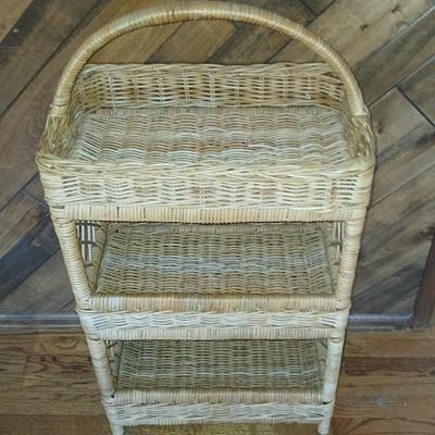 rattan / Wicker 3 Tier Storage Tower