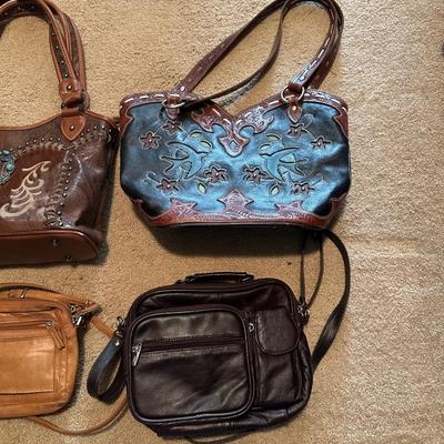 TRINITY RANCH, AMERICAN WEST LADIES PURSES AND 2 MORE PURSES