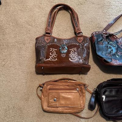 TRINITY RANCH, AMERICAN WEST LADIES PURSES AND 2 MORE PURSES