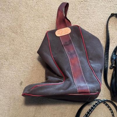 LADIES HAND BAGS AND BOOT BAG