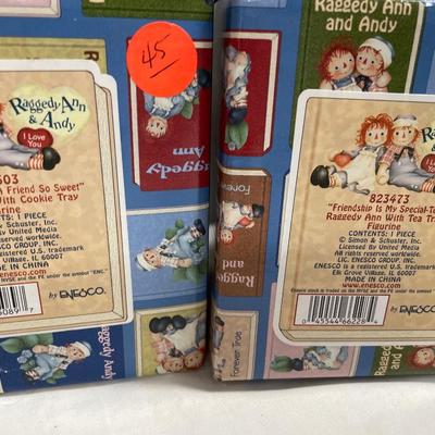 Raggedy Ann and Andy figurines