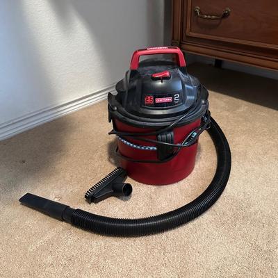 CRAFTSMAN 2 1/2 GALLON WET, DRY VACUUM AND WASTE BASKET