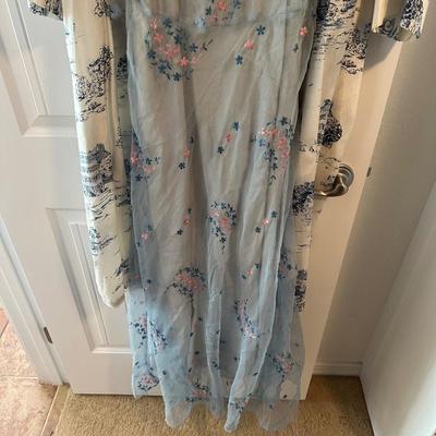 VINTAGE DRESSES AND BATH ROBE