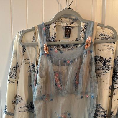 VINTAGE DRESSES AND BATH ROBE