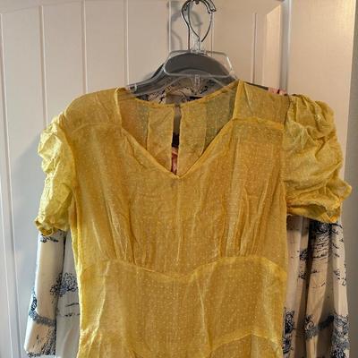 VINTAGE DRESSES AND BATH ROBE