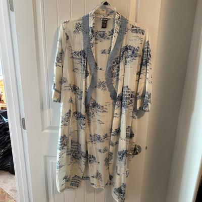 VINTAGE DRESSES AND BATH ROBE