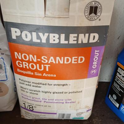 Fix the house this winter! Household repair grout, quikrete with trowels and more