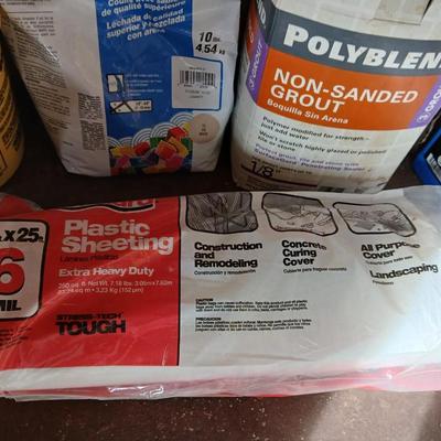 Fix the house this winter! Household repair grout, quikrete with trowels and more